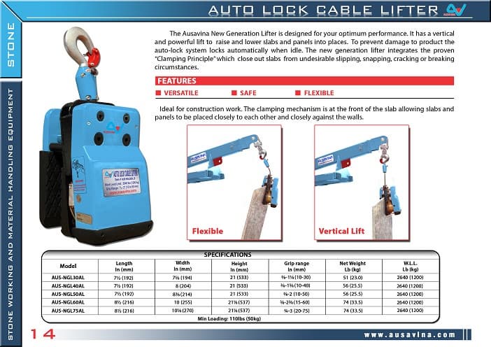 AUTO LOCK CABLE LIFTER